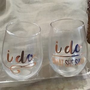 Slant collections wine glasses for Engagement
